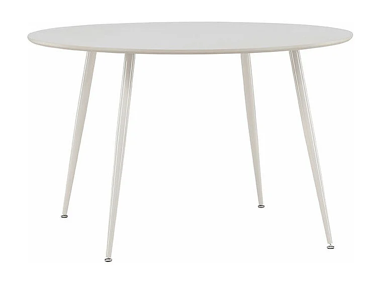 Table à Manger Ronde "Plaza" 120cm Beige
