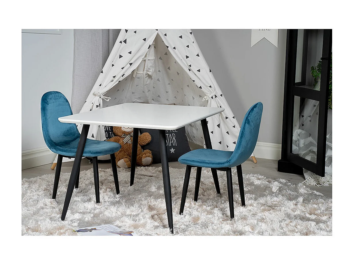 Polar eetkamertafel voor kinderen wit.