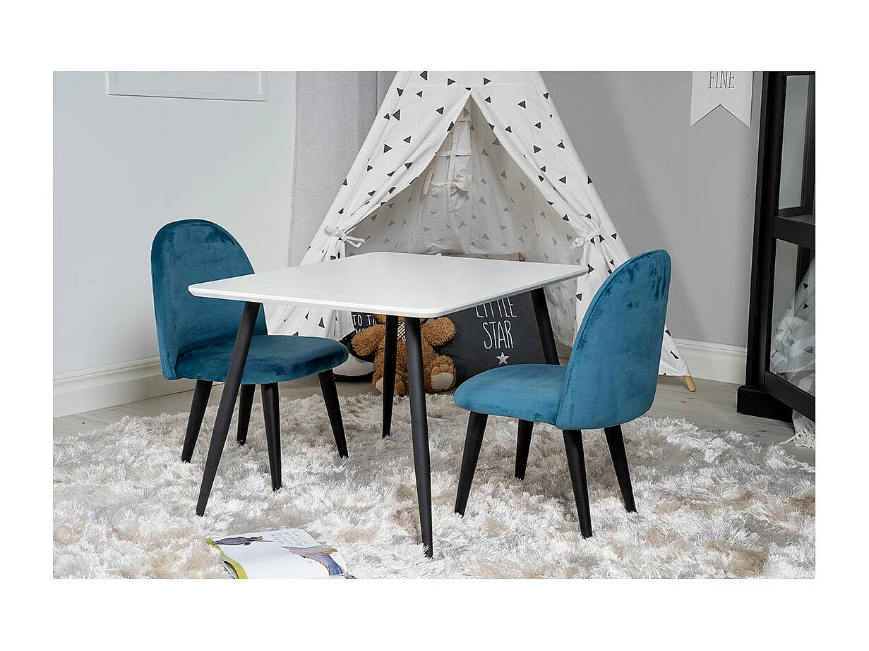 Polar eetkamertafel voor kinderen wit.