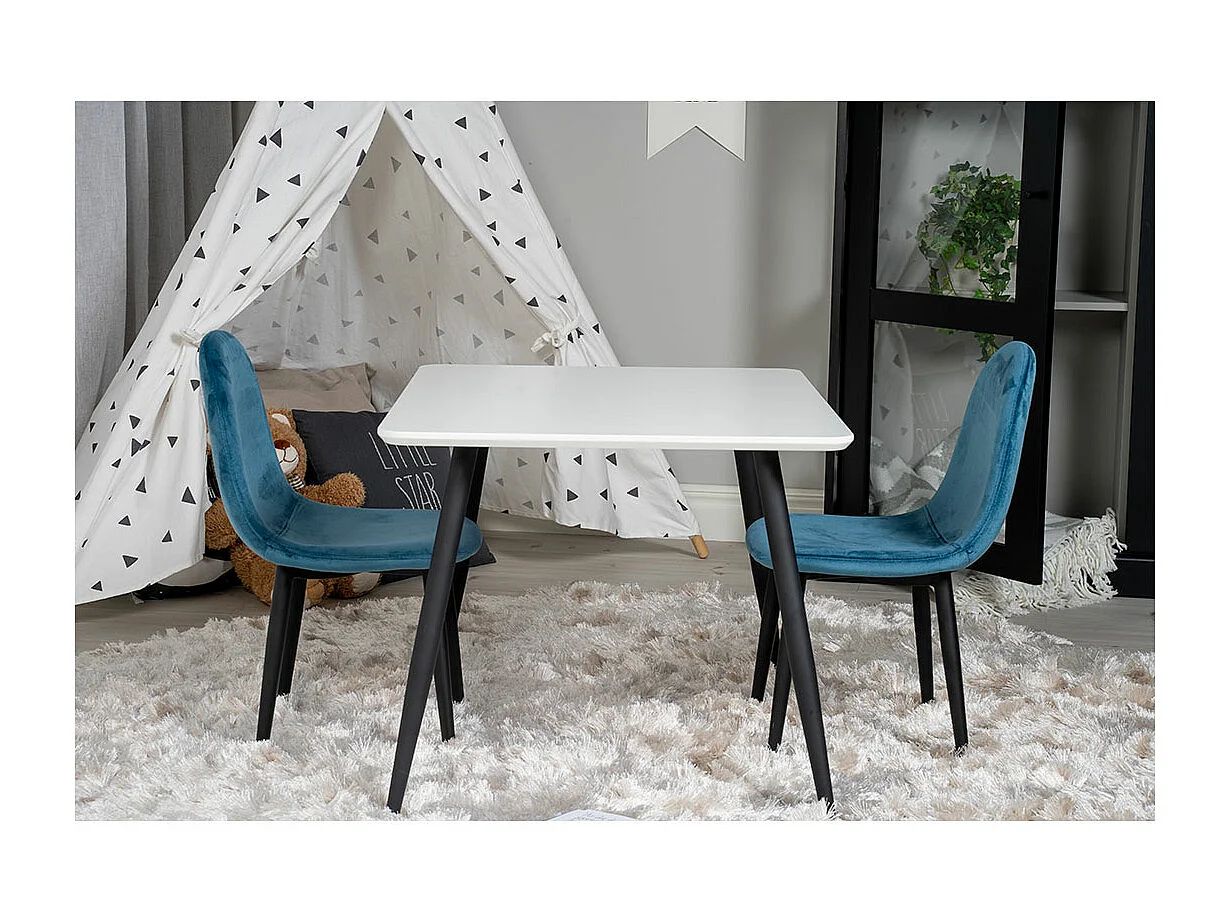 Polar eetkamertafel voor kinderen wit.