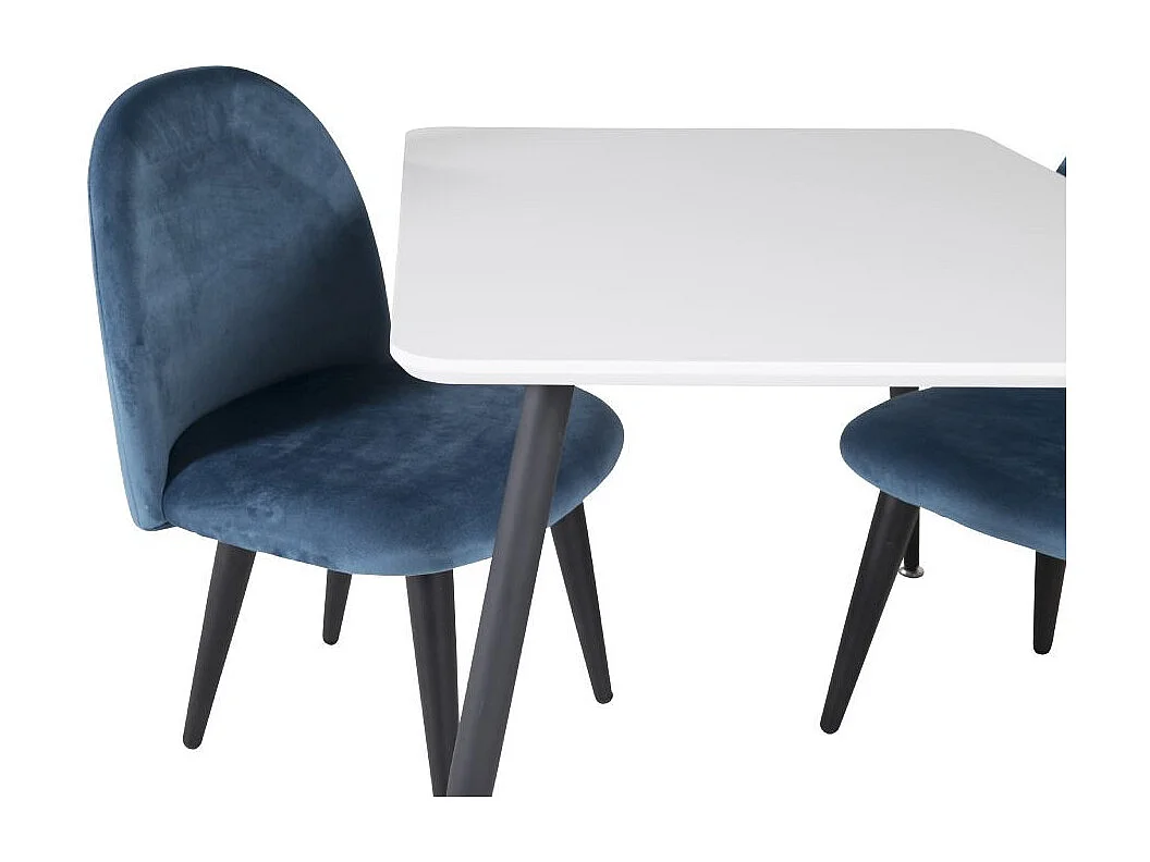 Table Enfant "Plaza" 60x80cm Blanc & Noir