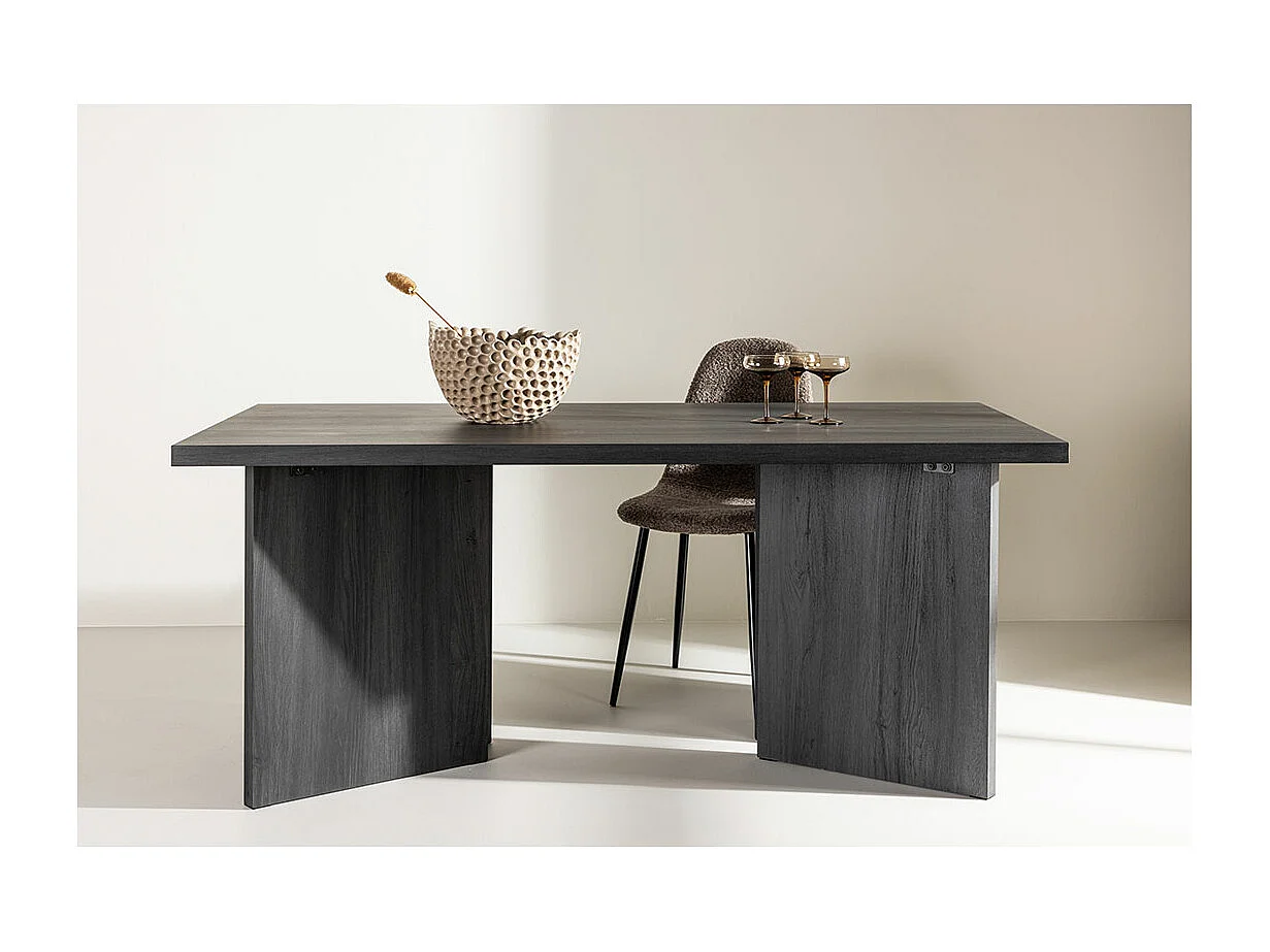 Bassholmen eetkamertafel 90x180 cm zwart.