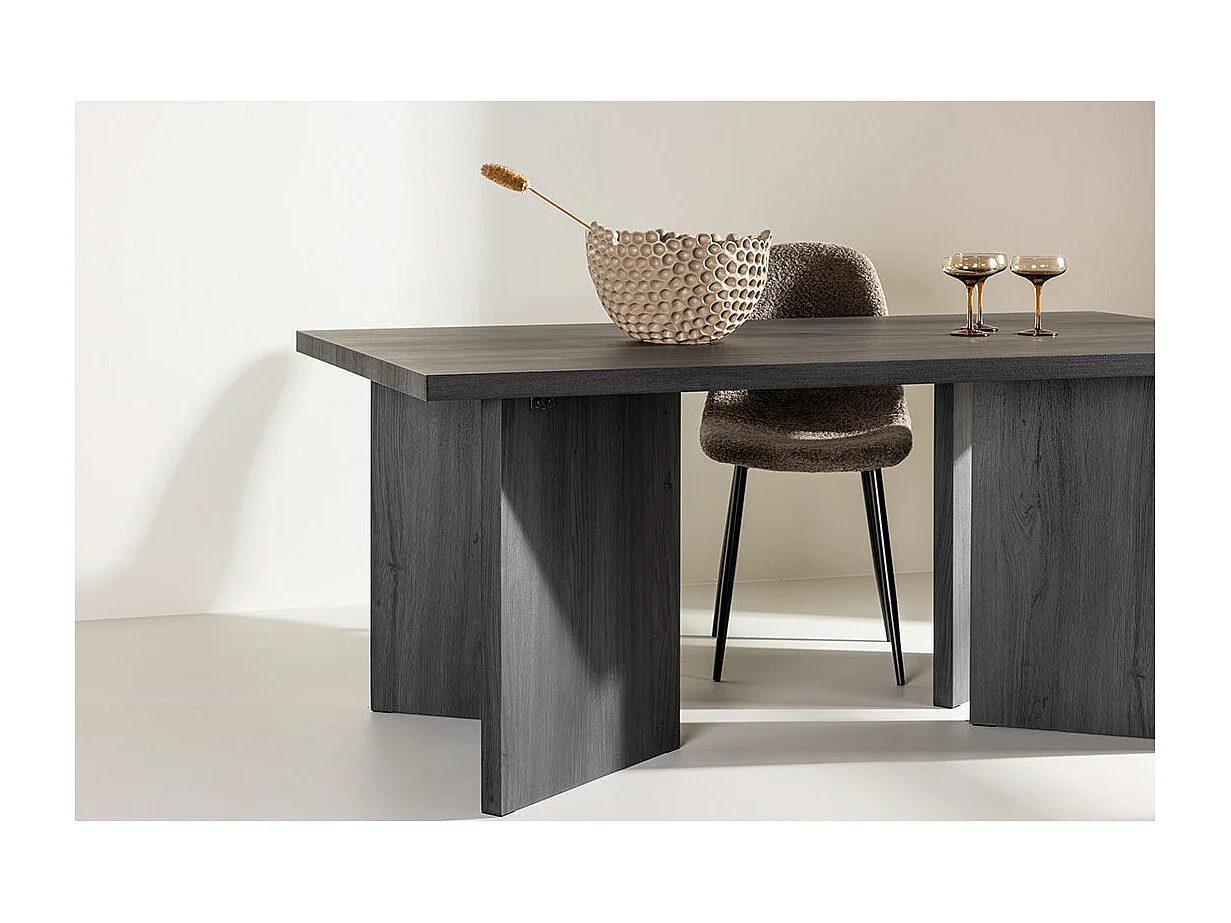 Bassholmen eetkamertafel 90x180 cm zwart.