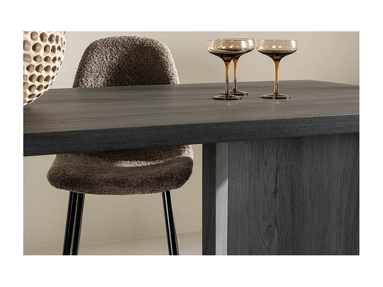 Bassholmen eetkamertafel 90x180 cm zwart.