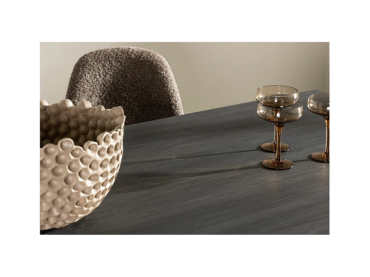 Table à Manger Design "Bassholmen" 180cm Noir