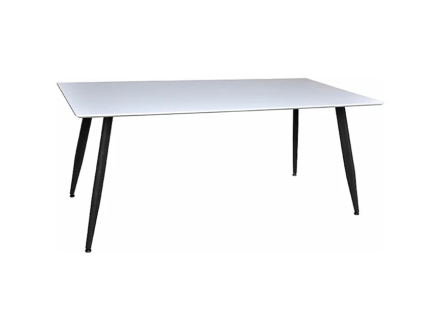 Table à Manger "Polar" 180cm Blanc & Noir