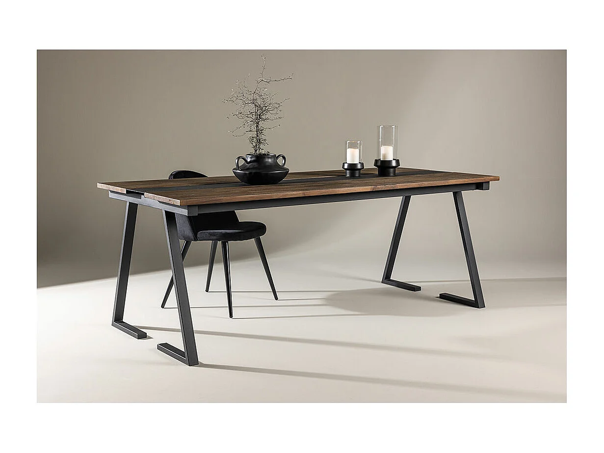 Table à Manger en Teck "Jakarta" 200cm Marron