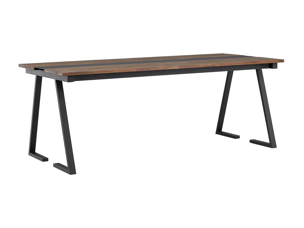 Table à Manger en Teck "Jakarta" 200cm Marron