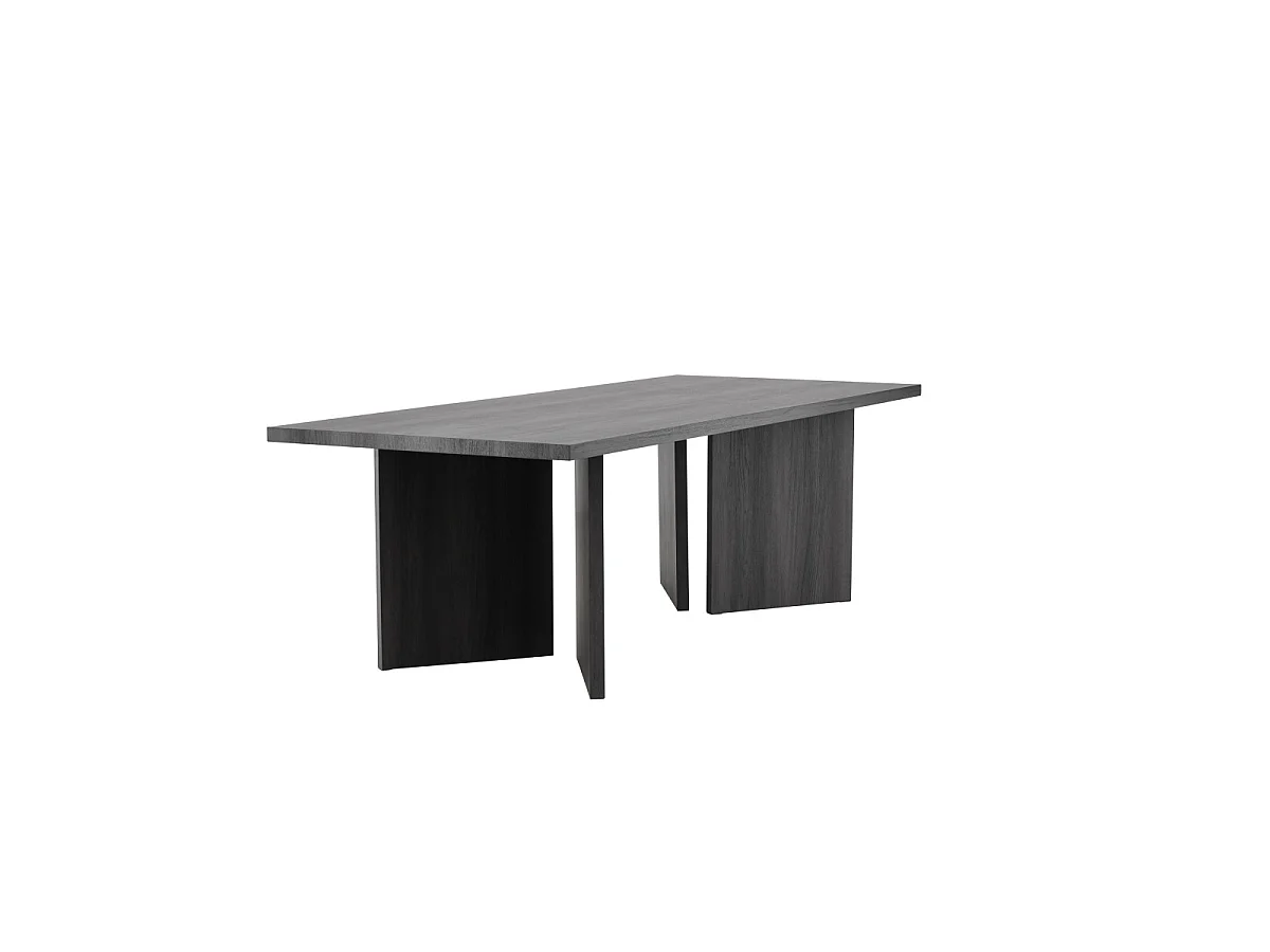 Table à Manger Design "Bassholmen" 240cm Noir