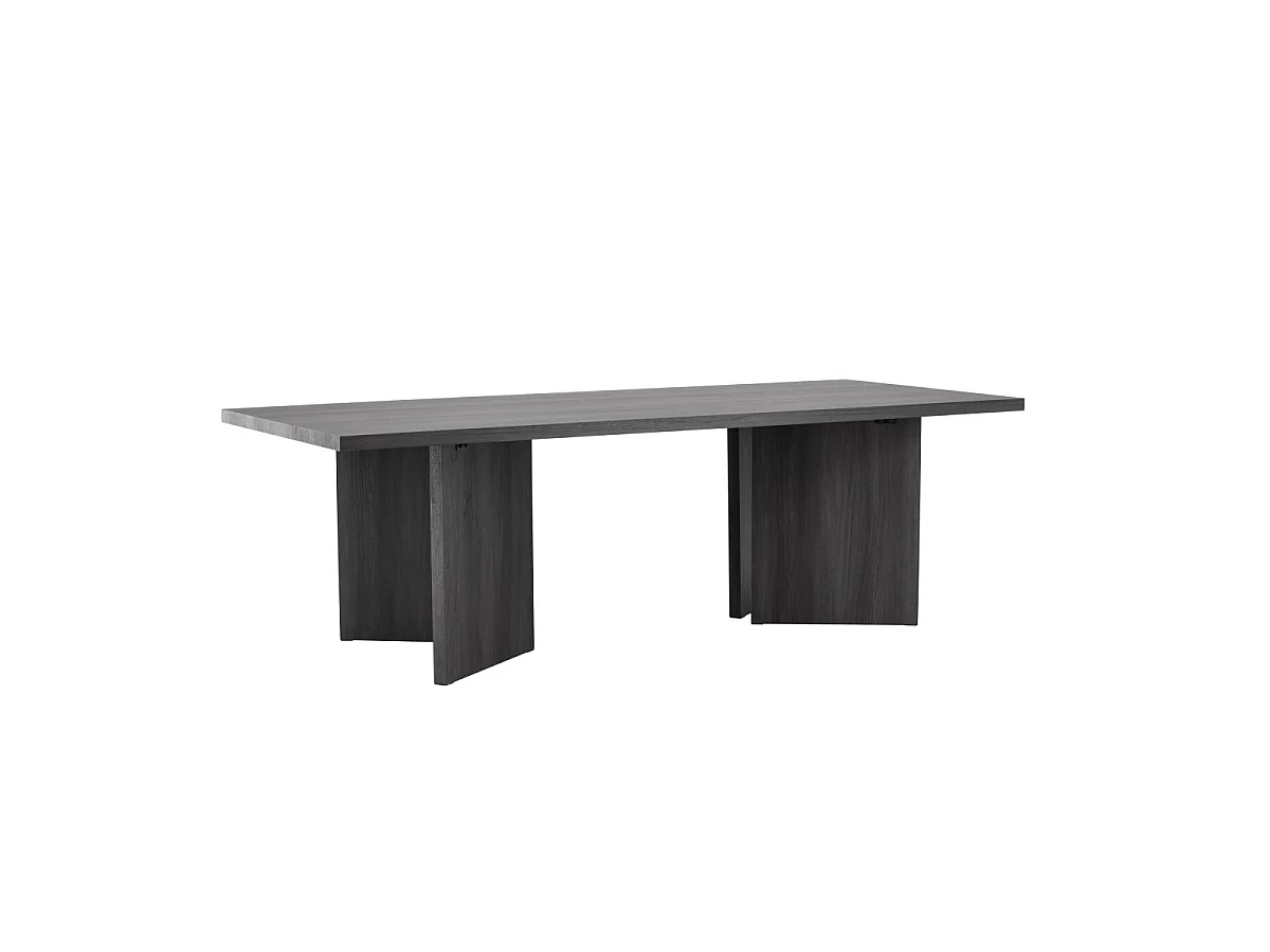 Table à Manger Design "Bassholmen" 240cm Noir