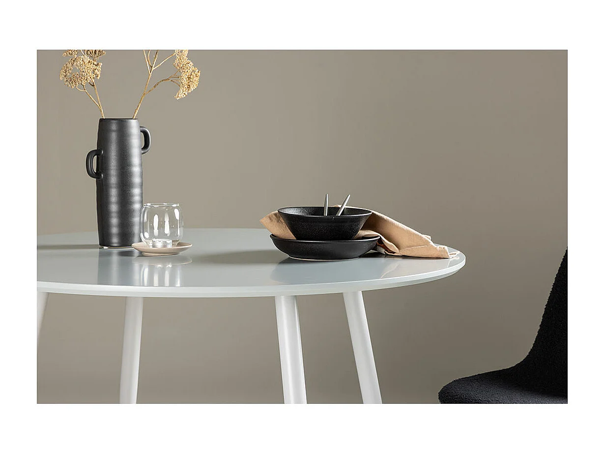 Plaza eetkamertafel Ø100 cm grijs.