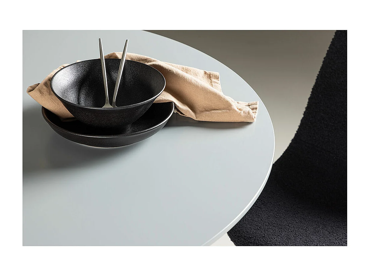 Plaza eetkamertafel Ø100 cm grijs.