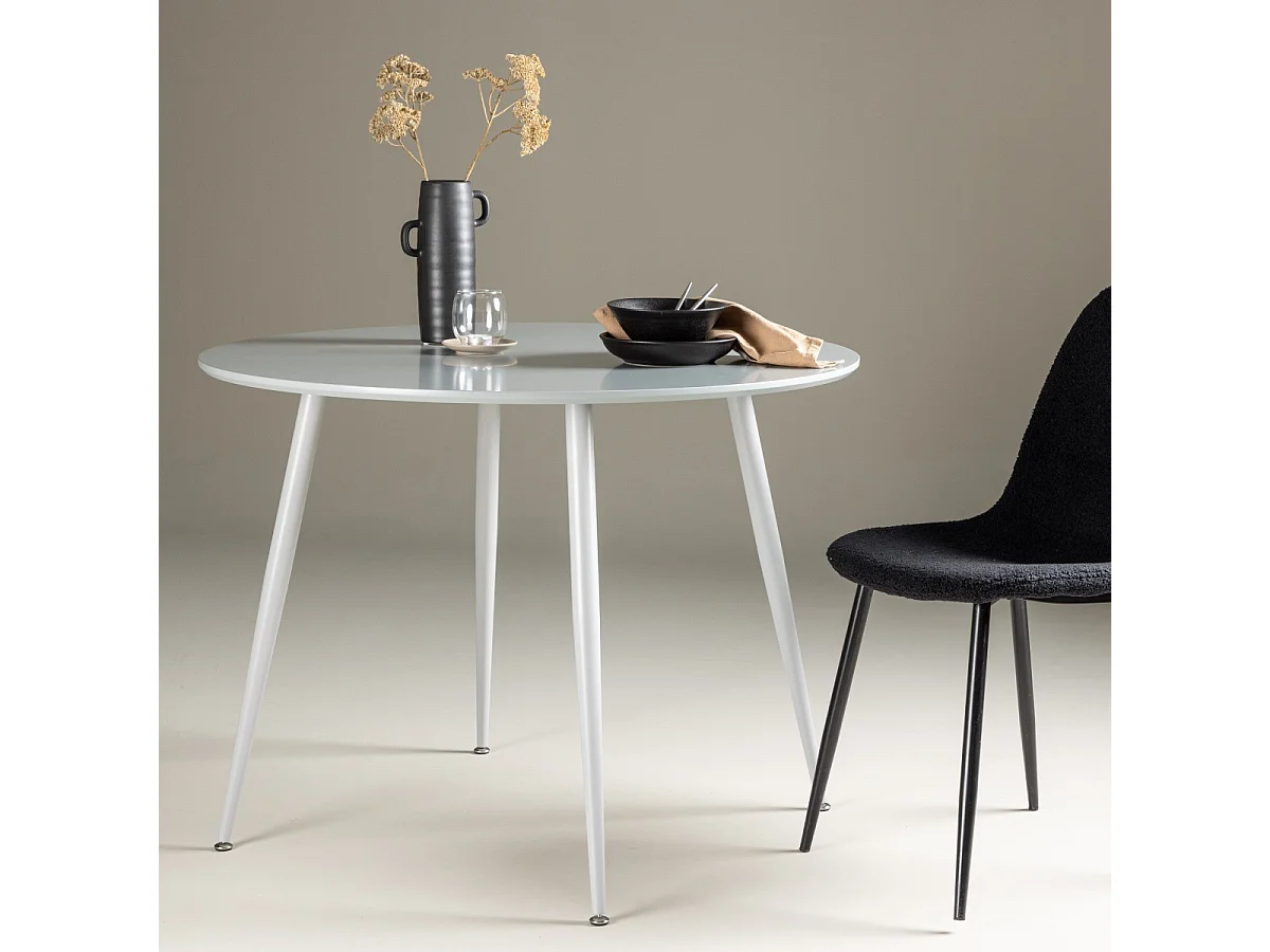 Table à Manger Design "Plaza" 100cm Gri