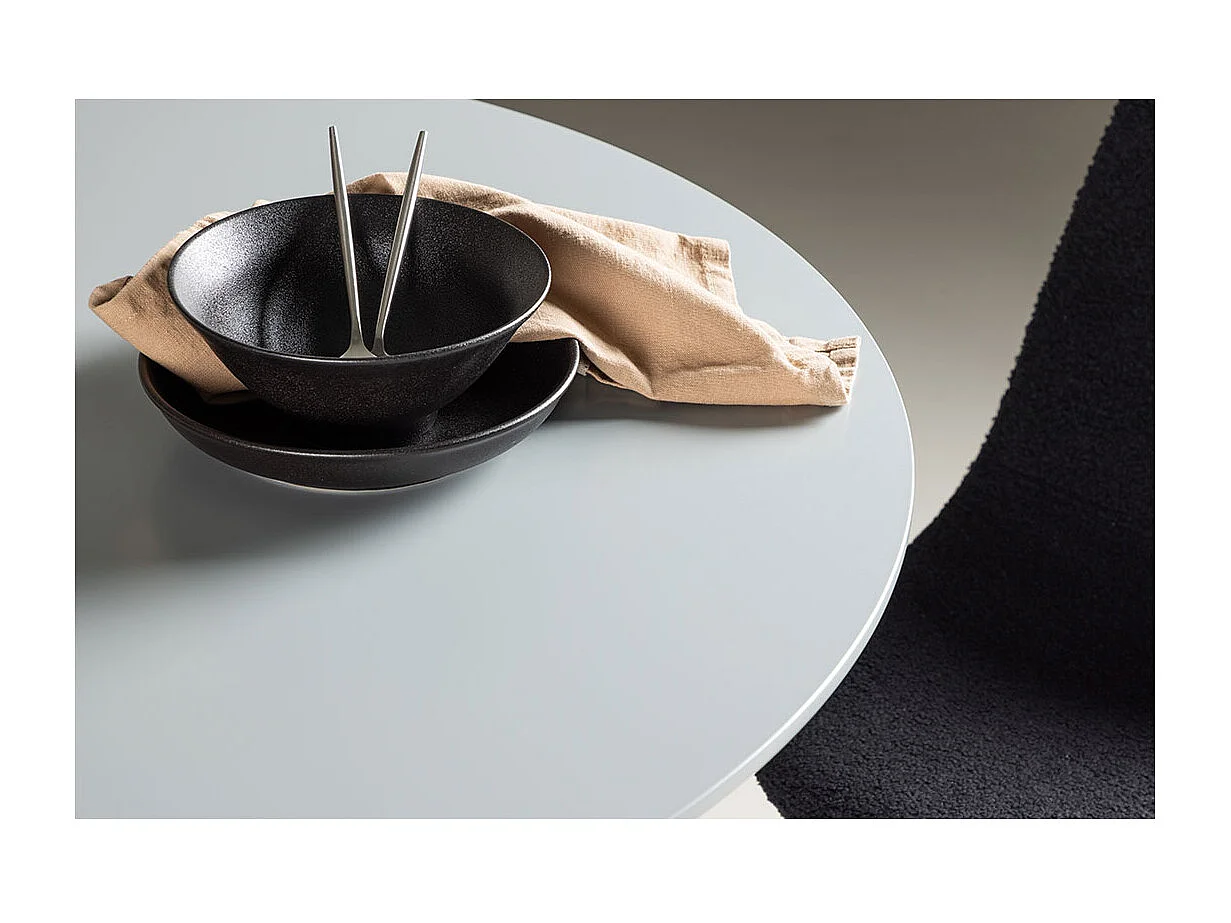 Plaza table de salle à manger Ø100 cm gris.