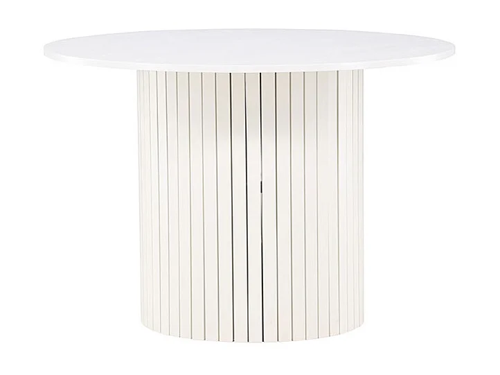 Härön eetkamertafel Ø110 cm wit.