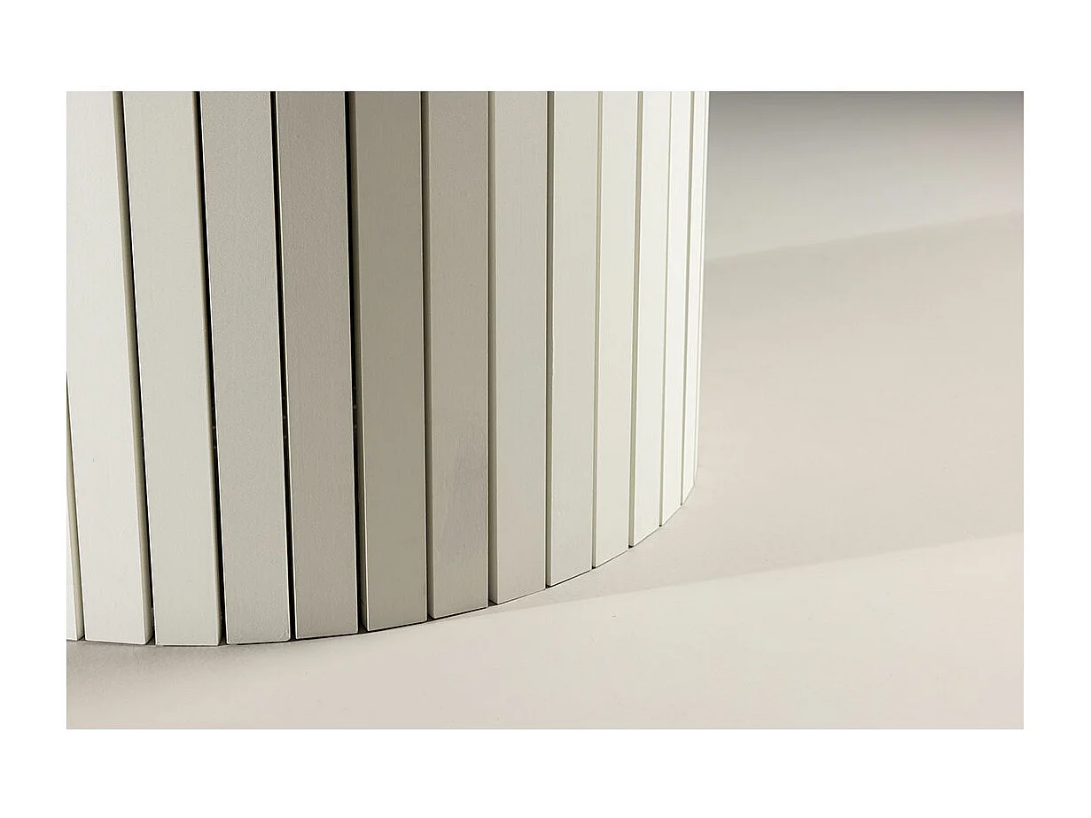 Härön eetkamertafel Ø110 cm wit.