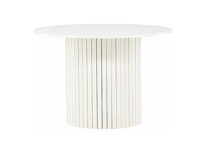 Table à Manger Ronde "Härön" 110cm Blanc