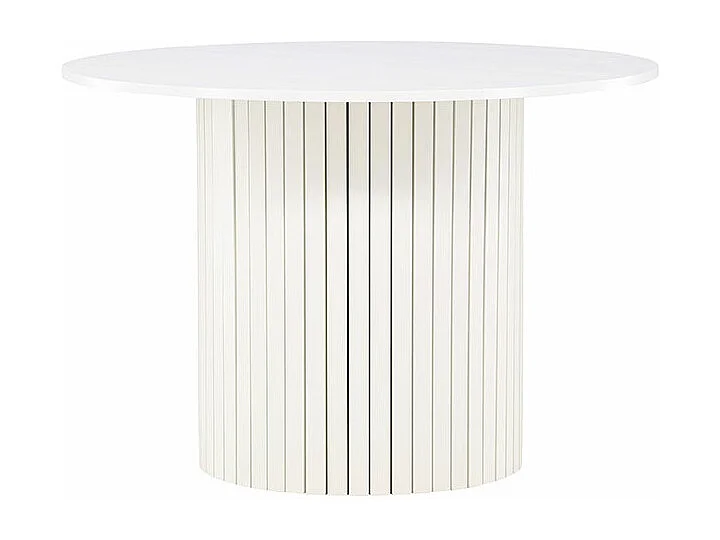 Härön eetkamertafel Ø110 cm wit.