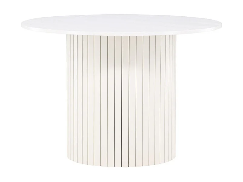 Härön eetkamertafel Ø110 cm wit.