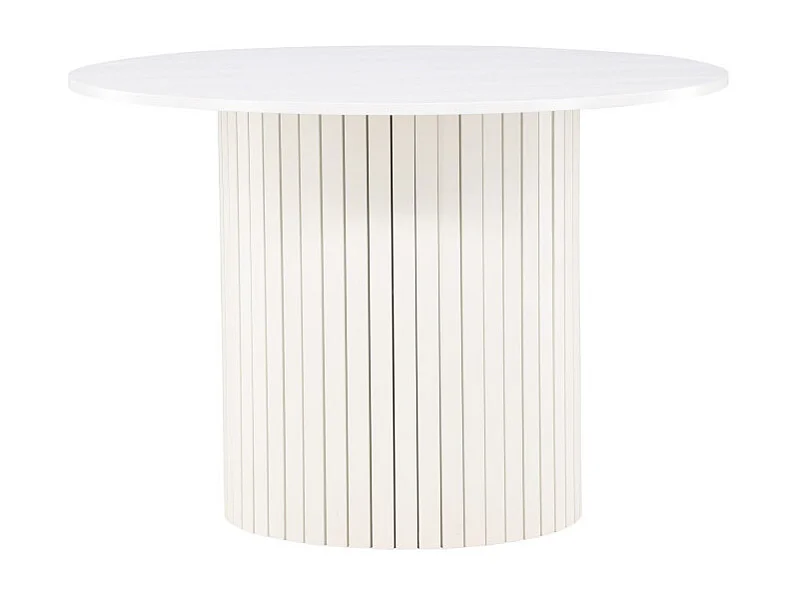 Härön eetkamertafel Ø110 cm wit.