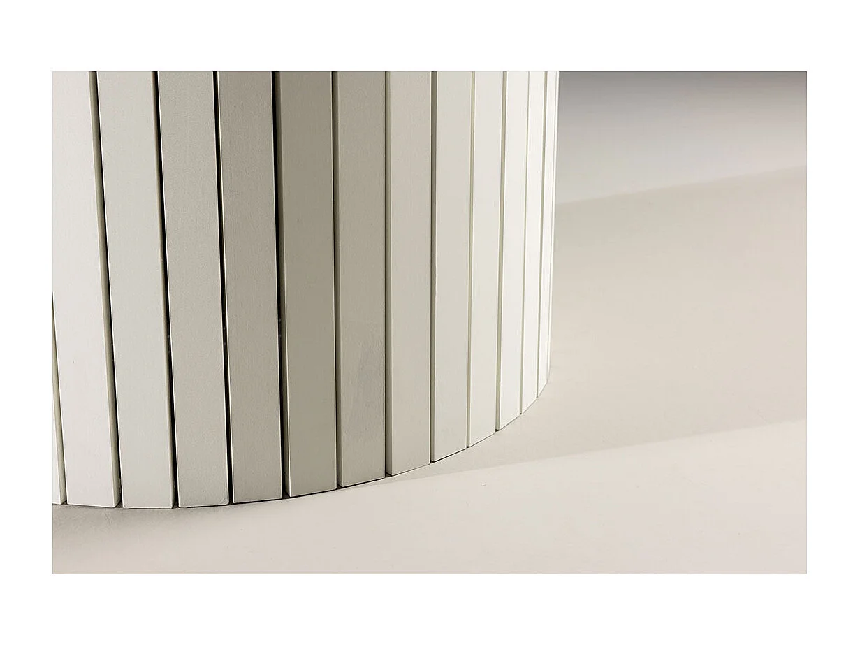 Härön eetkamertafel Ø110 cm wit.