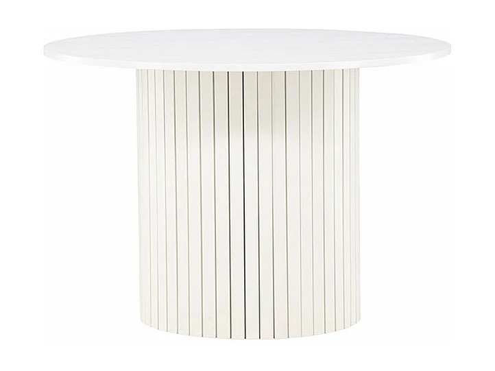 Table à Manger Ronde "Härön" 110cm Blanc