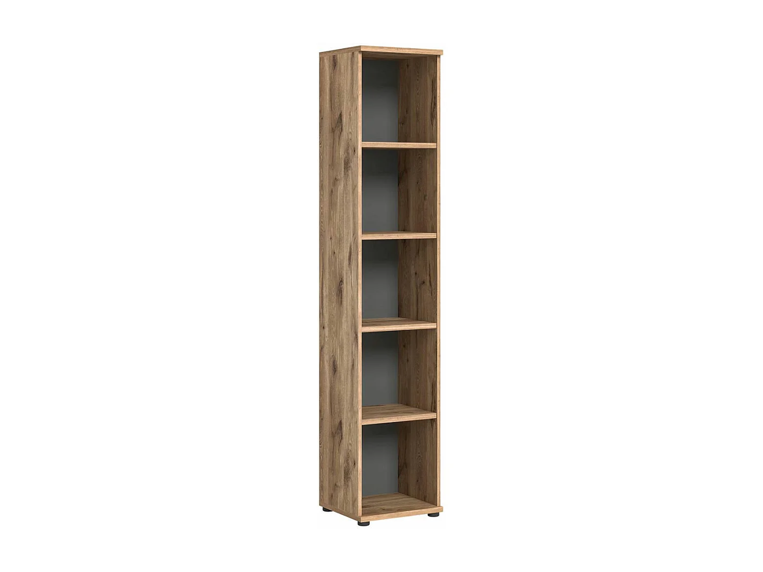 Mason kantoor wandkast 40cm 4 planken grijs,eik decor.