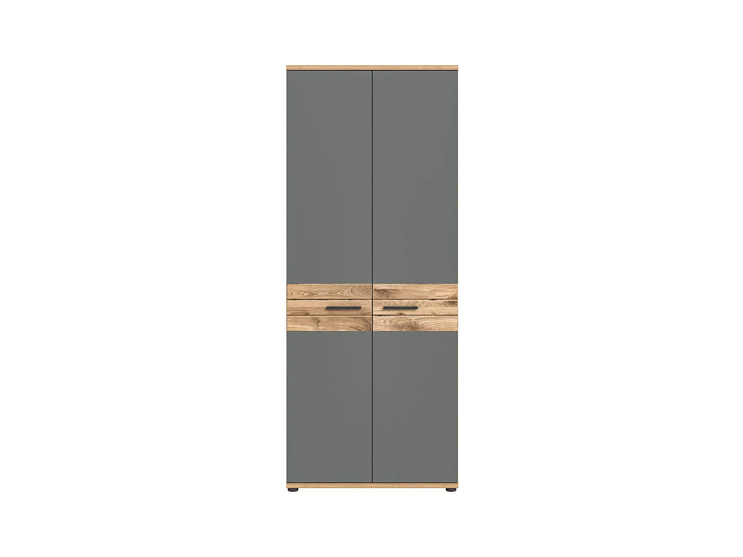 Mason armoire de bureau 2 portes gris,chêne décor.