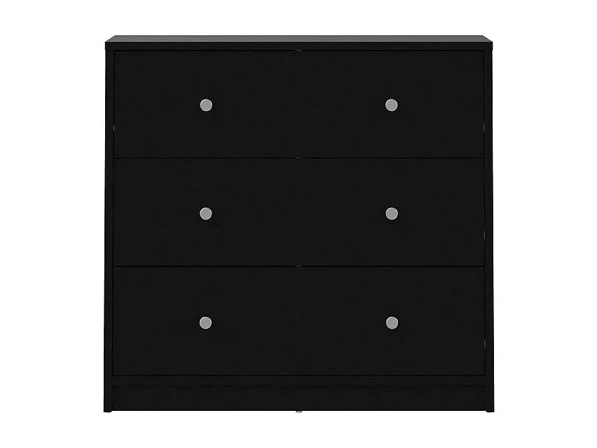 Maria Commode à 3 tiroirs, noir.