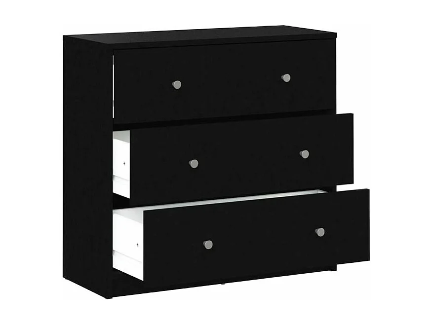 Maria Commode à 3 tiroirs, noir.