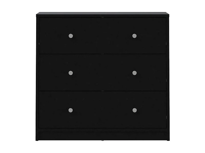Maria Commode à 3 tiroirs, noir.