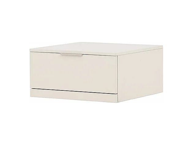 Table de Chevet 2 Tiroirs "Nice" 29cm Beige