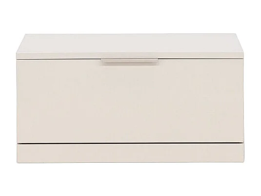 Table de Chevet 2 Tiroirs "Nice" 29cm Beige