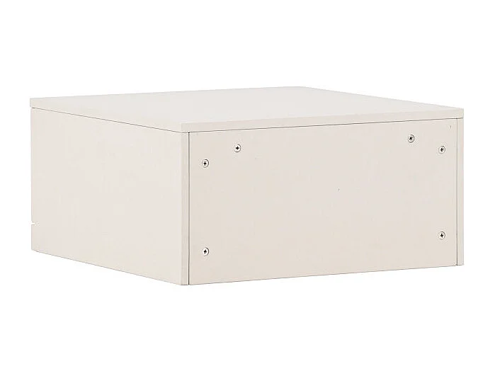 Table de Chevet 2 Tiroirs "Nice" 29cm Beige