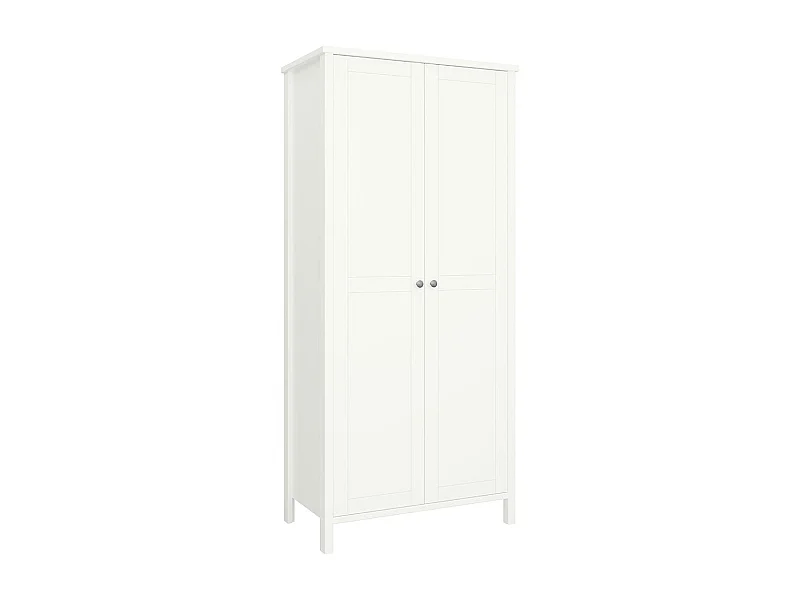 Trone Armoire 2 portes, blanc laqué.