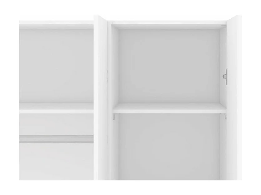 Spell Kleiderschrank 3 Türen. Weiss.