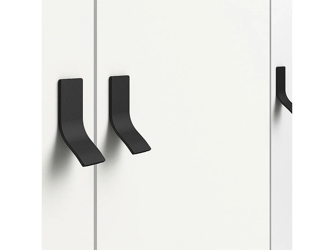 Rye Garderobe 3 deuren, 3 laden mat wit.