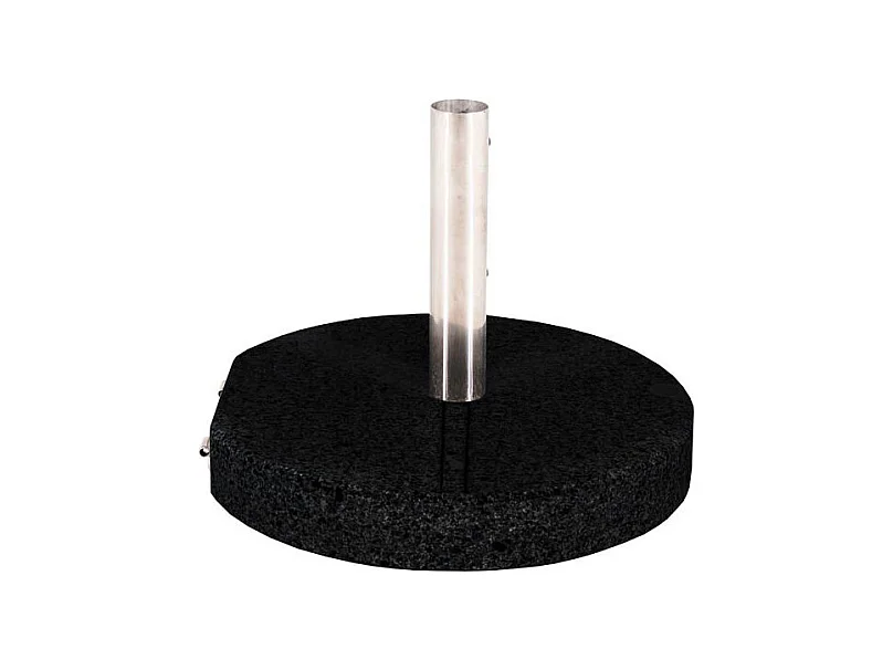 Pied de Parasol Rond en Granite "Stathera" 50cm Gris