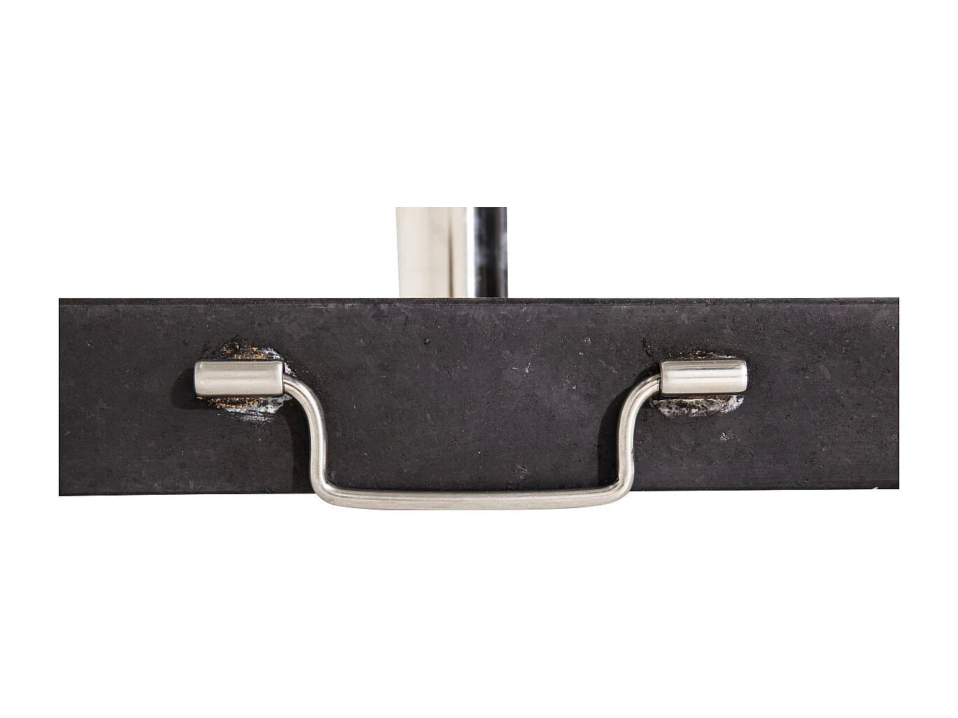 Pied de Parasol en Granite "Stathera" 50cm Gris Foncé