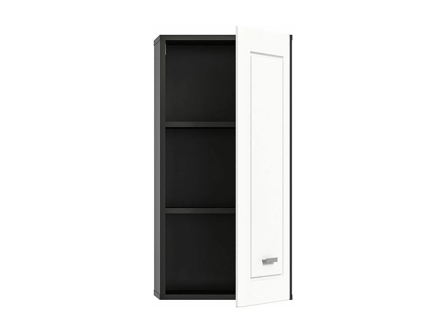 Lago Badschrank wandhängend 1 Tür matt weiß,grau.