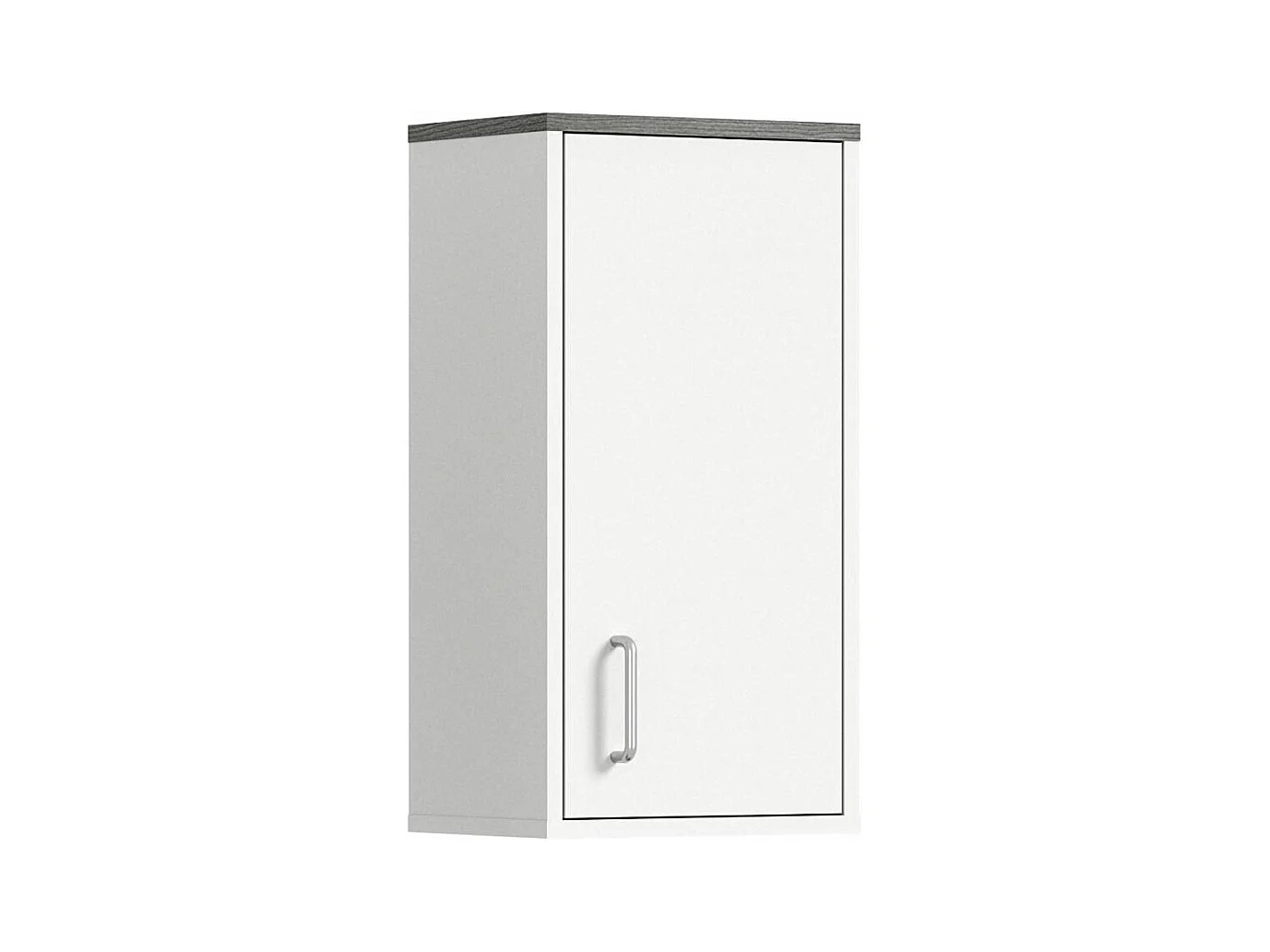 Los Angeles armoire de salle de bain accroché au mur 1 porte blanc,enfumé.