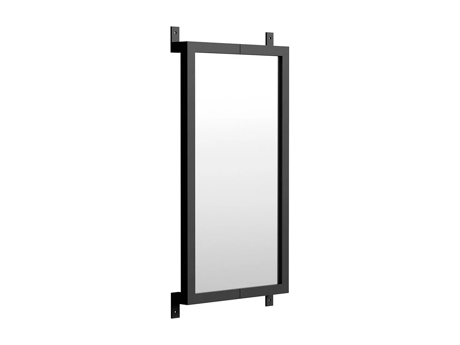 Miroir Mural Design "Nimes" 73cm Noir