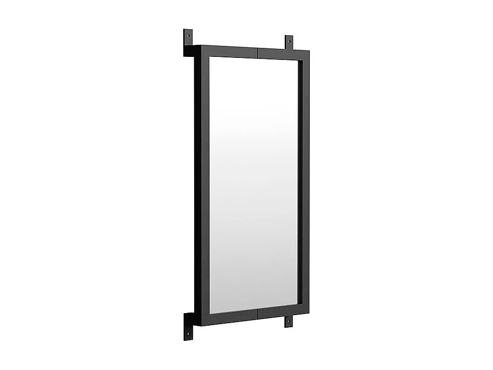 Miroir Mural Design "Nimes" 73cm Noir