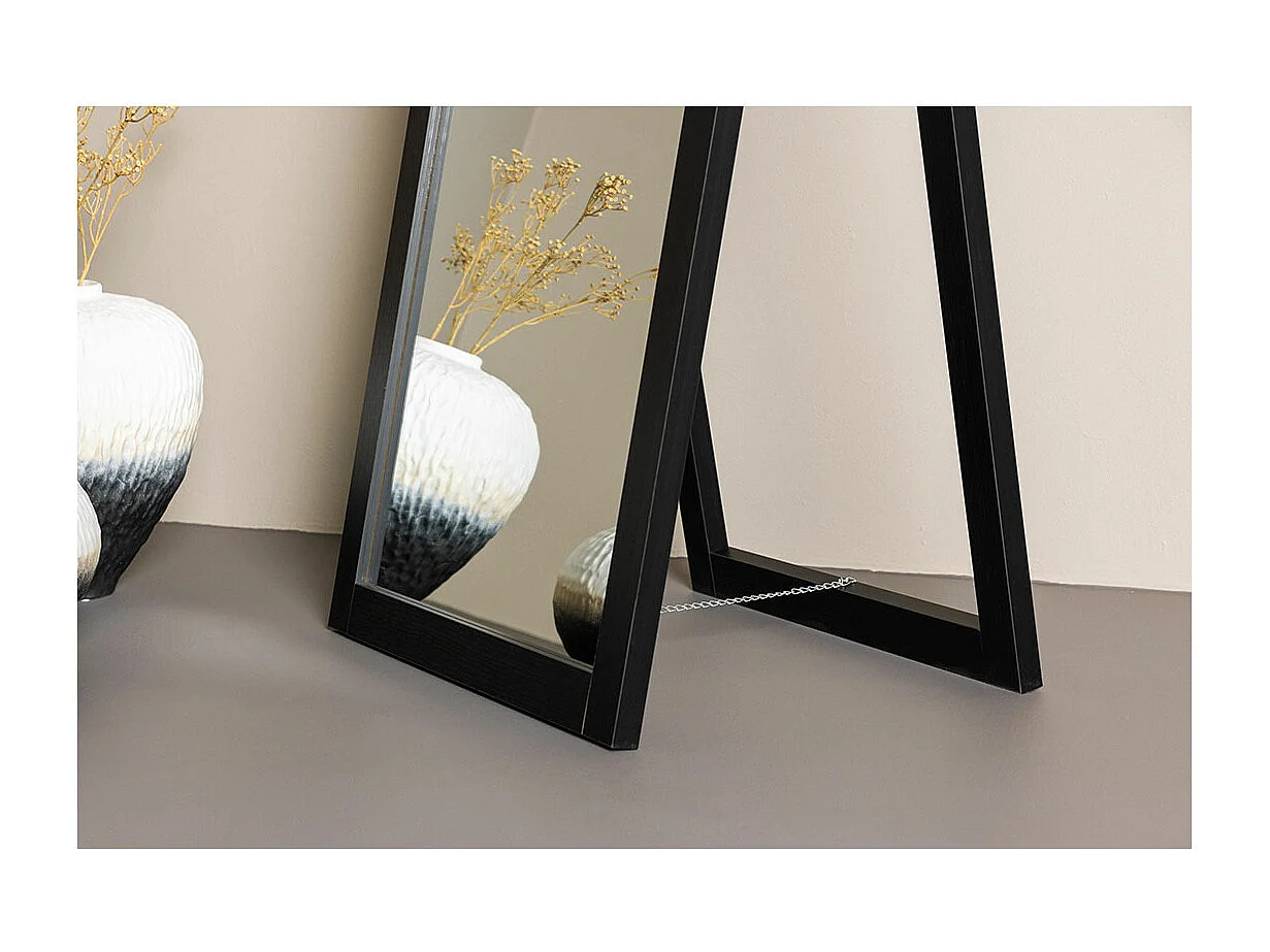 Sebring spiegel vloer 55x170 cm zwart.