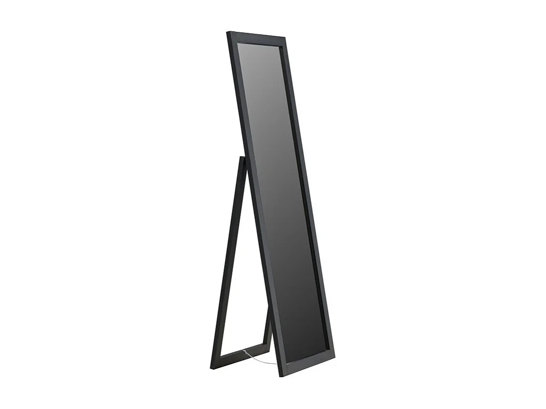 Miroir Design sur Pied "Sebring" 170 cm Noir