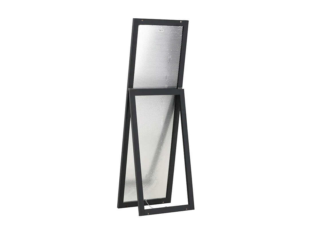 Miroir Design sur Pied "Sebring" 170 cm Noir
