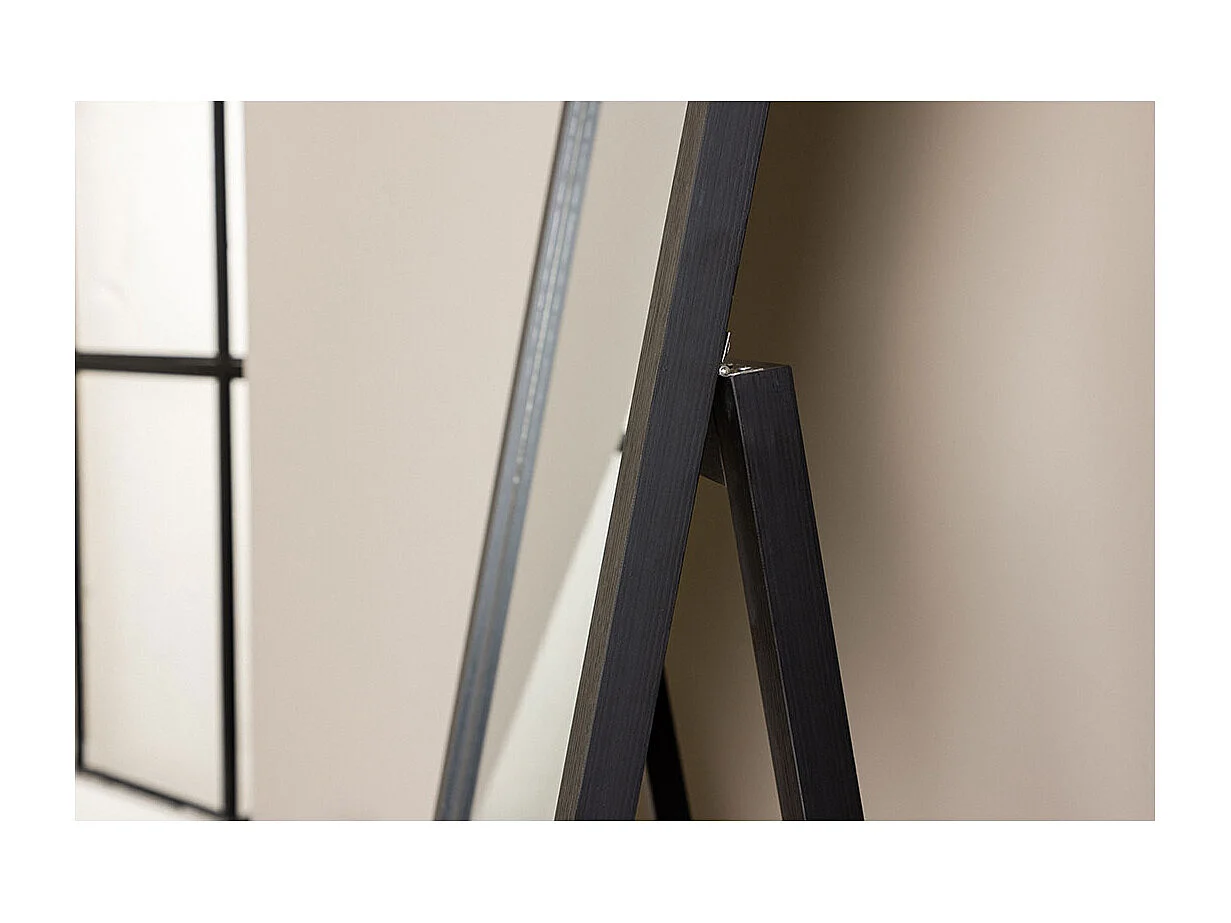 Miroir Design sur Pied "Sebring" 170 cm Noir