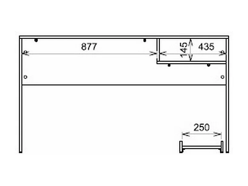 Bureau Gamer Noir et Rouge 1 Niche Support UC L 136 H 75 P 45.1 cm
