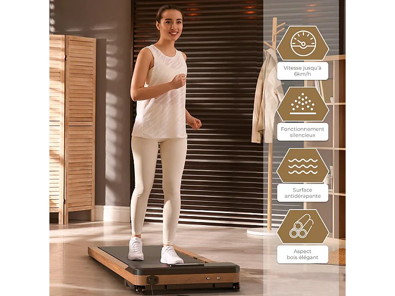 Tapis de marche compact - 120x54x12 cm- Ultra Slim -12 programmes