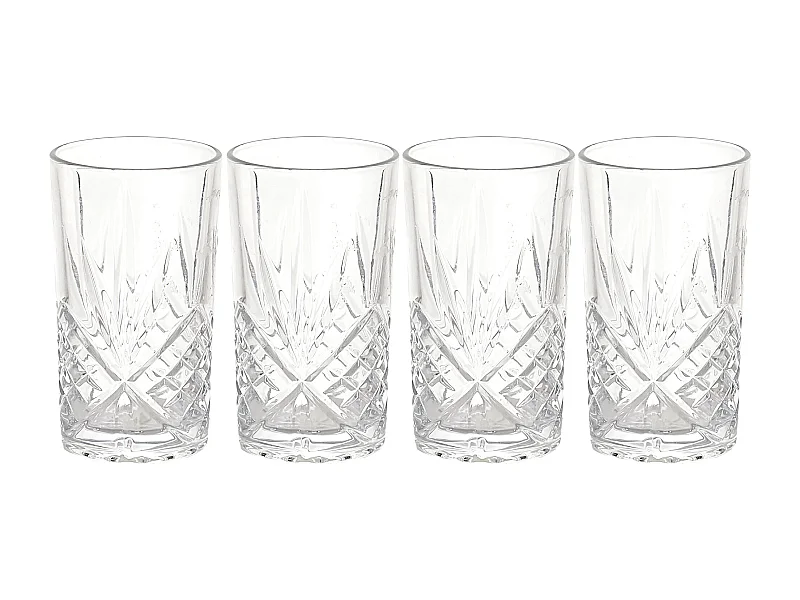 Lot de 4 verres à cocktails 35 cl collection CADIX transparents